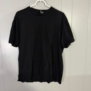 ASOS T-Shirt Mens Medium Black Short Sleeve Crew Neck Solid Basic Tee